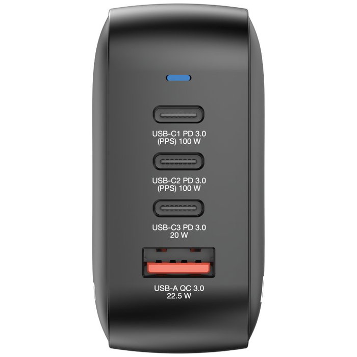 Verbatim Mini GaN Wall Charger 100W 4 Puertos (3xUSB-C, 1xUSB-A) Negro Verbatim Mini GaN Wall Charger 100W 4 Puertos (3xUSB-C, 1xUSB-A) Negro